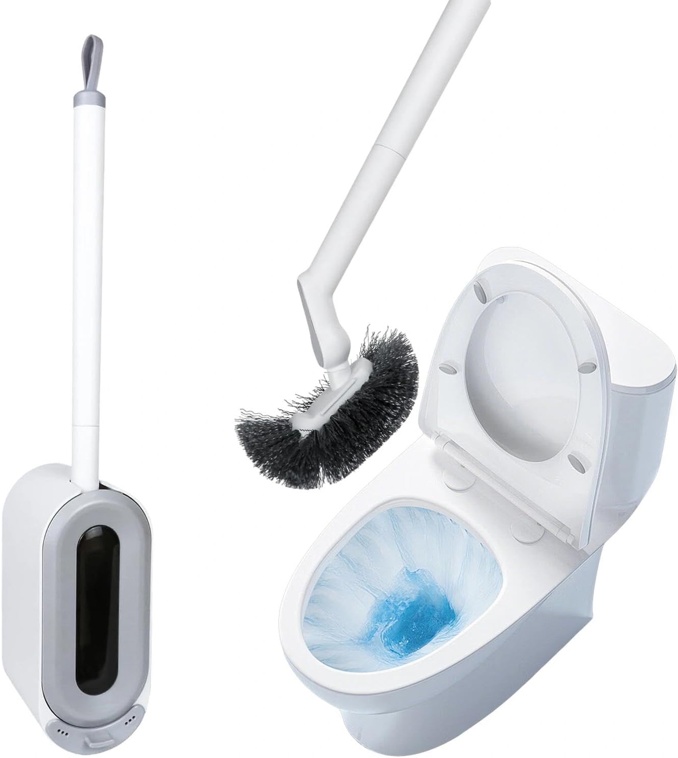 Brosse WC Gris Clair avec Support Mural – Drainage & Hygiène Vendos85 - Mathon