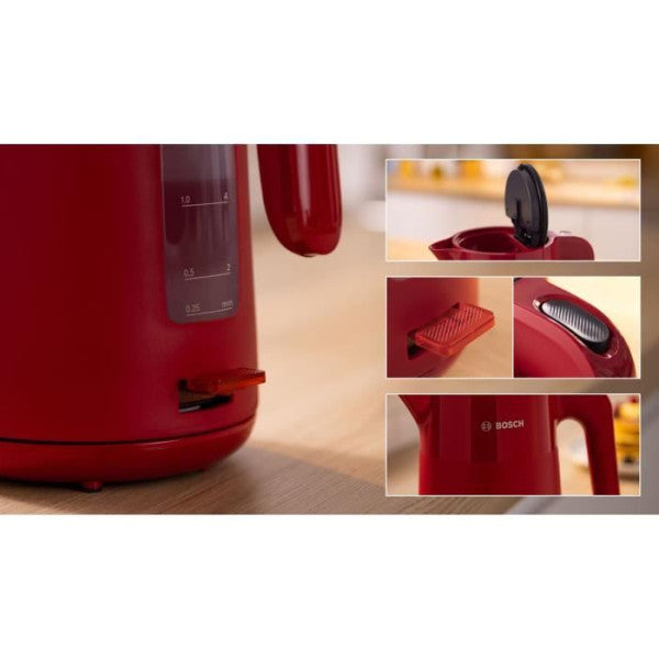 Bouilloire Electrique  - Bosch - Twk2m164 Mymoment - Rouge Mate - Indi Bosch - Mathon - 5