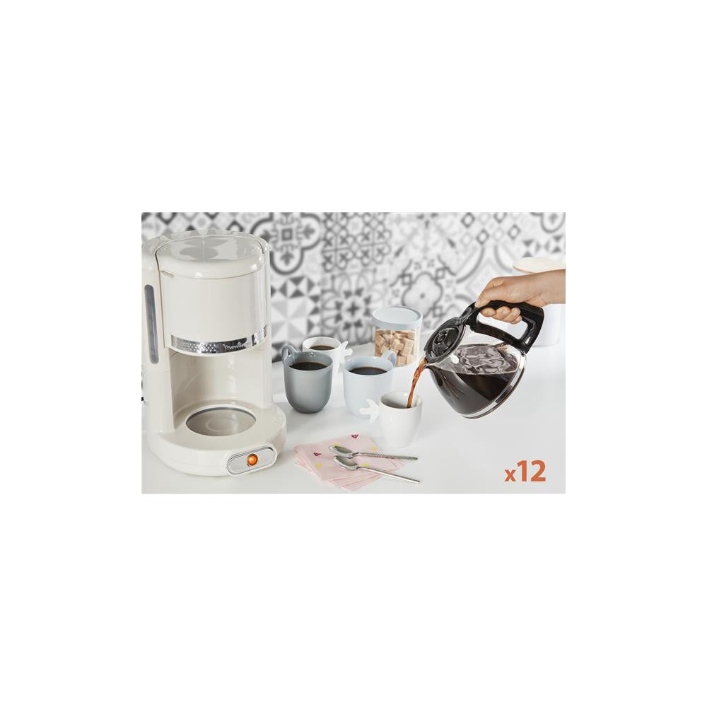 Cafetiere Ivoire 1000w 1,25l 10/15t Design Annee 50 Ivoire   - Fg381a10 Moulinex - Mathon - 5