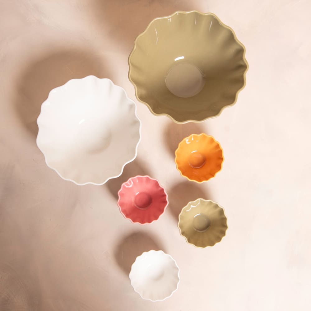 Saladier beige Agra 23x12 cm Table passion - Mathon - 2