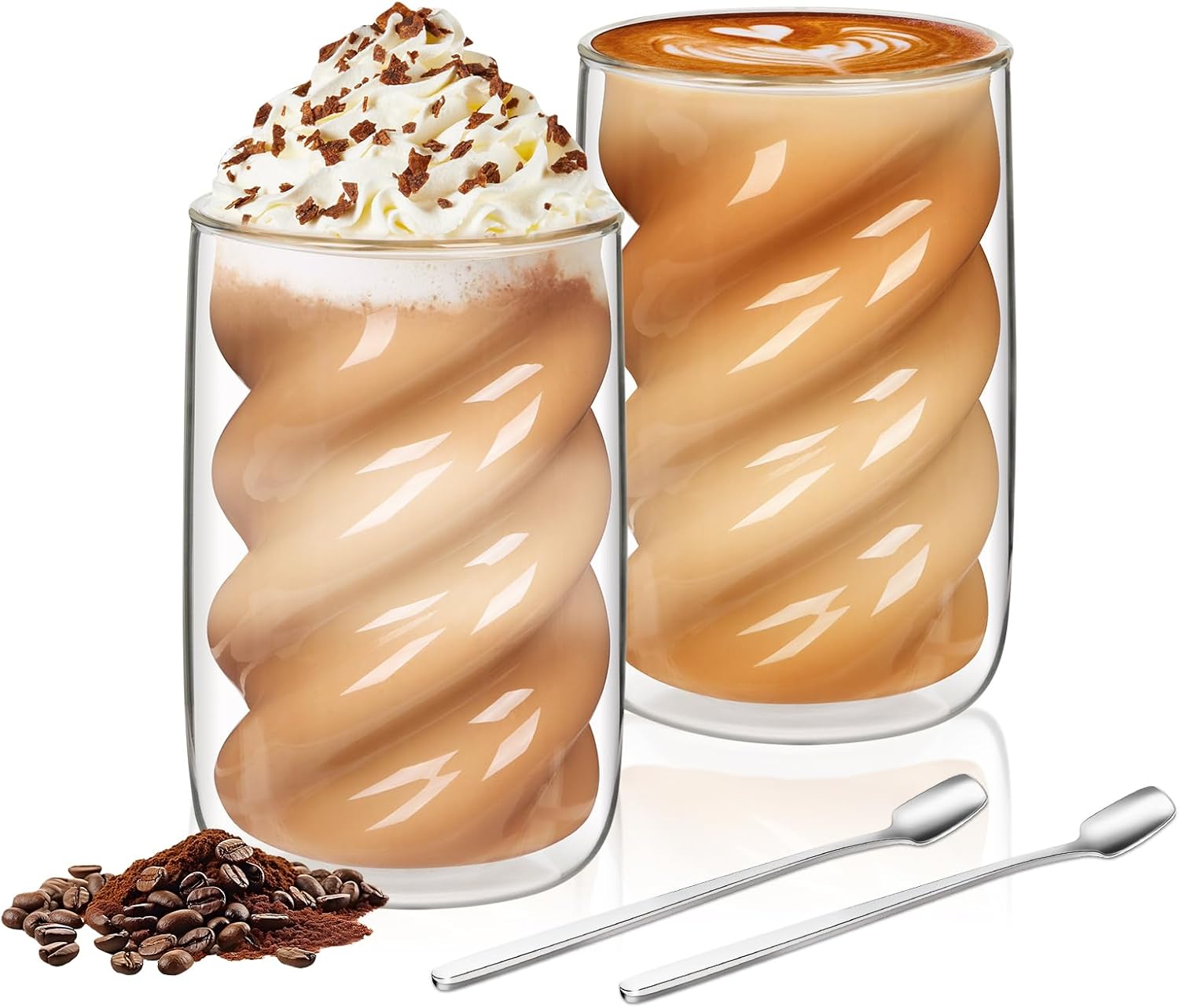 Ensemble 2 Verres Latte Macchiato Double Paroi 350 ml Vendos85 - Mathon