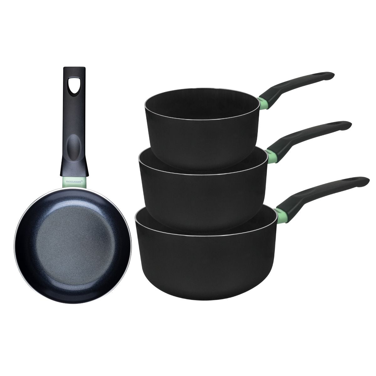 Ensemble de 1 poêle de 16 cm et 3 casseroles 16, 18 et 20 cm  Brandao Fackelmann - Mathon - 1