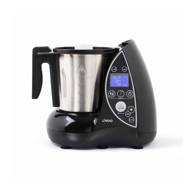 Livoo Dop142n Robot Culinaire Chauffant - Noir Et Métal Livoo - Mathon - 2
