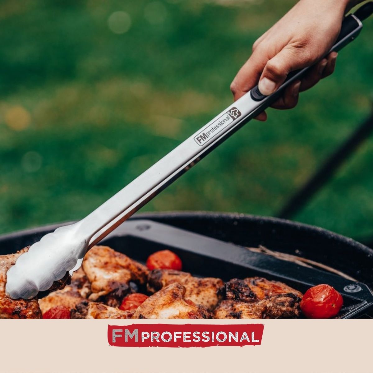 Pince à barbecue inox 46 cm  Barbecue FM Professional - Mathon - 2