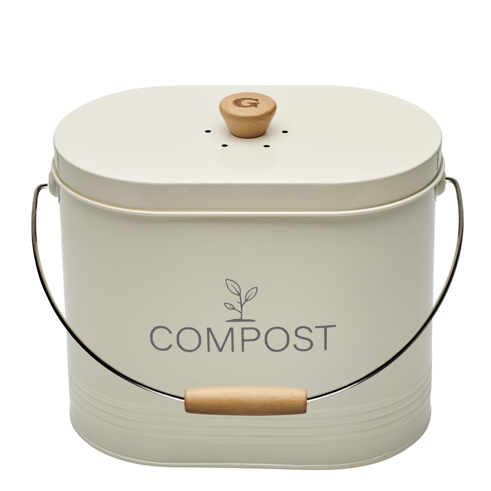 Seau compost ovale beige 7L Guillouard - Mathon - 1