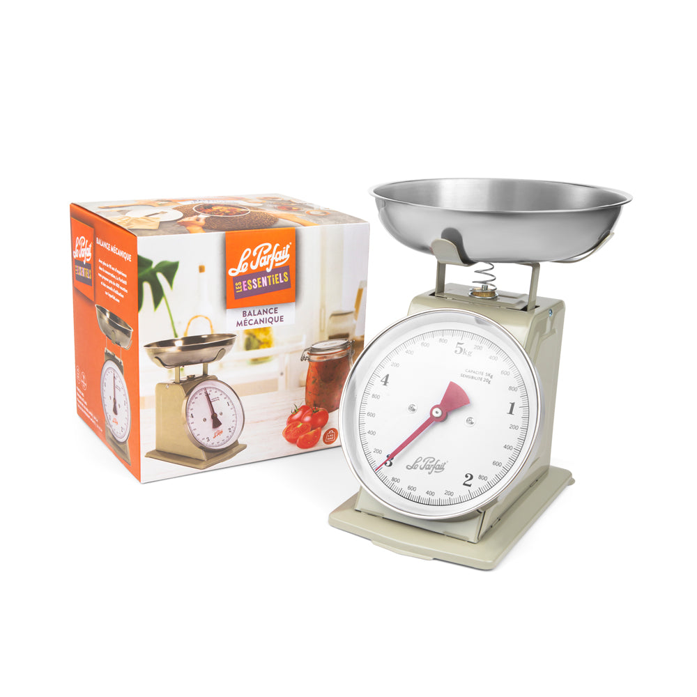 Balance mécanique grise 5 kg Le Parfait - Mathon