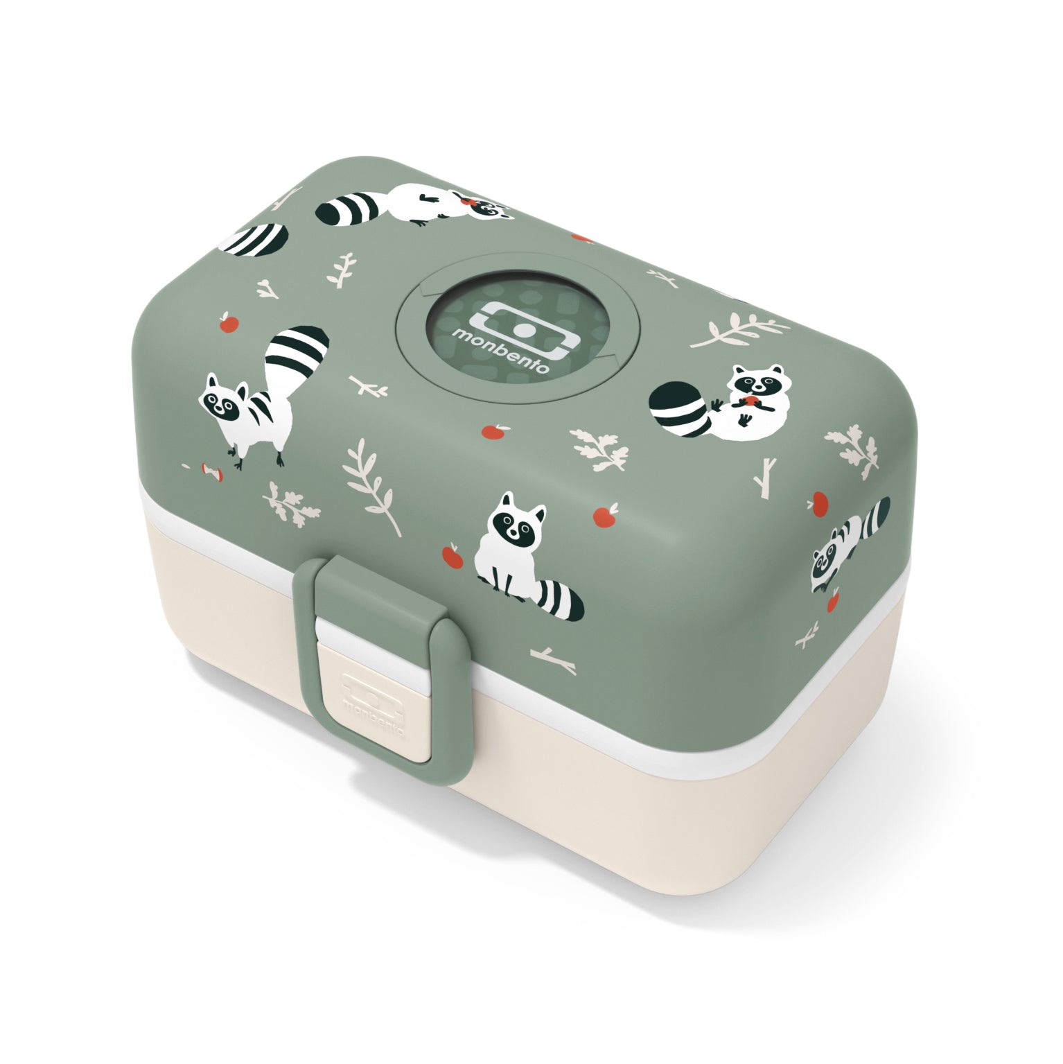 Lunch box à compartiments pour enfant Tresor 800ml Vert Raton Laveur Monbento - Mathon - 4