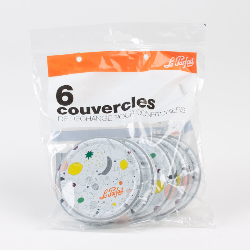 Sachet de 6 couvercles pour pots à confiture 8,2 cm Le Parfait - Mathon - 3