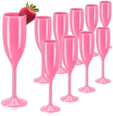 10 Flûtes à champagne en acrylique réutilisables 21 cm Vendos85 - Mathon