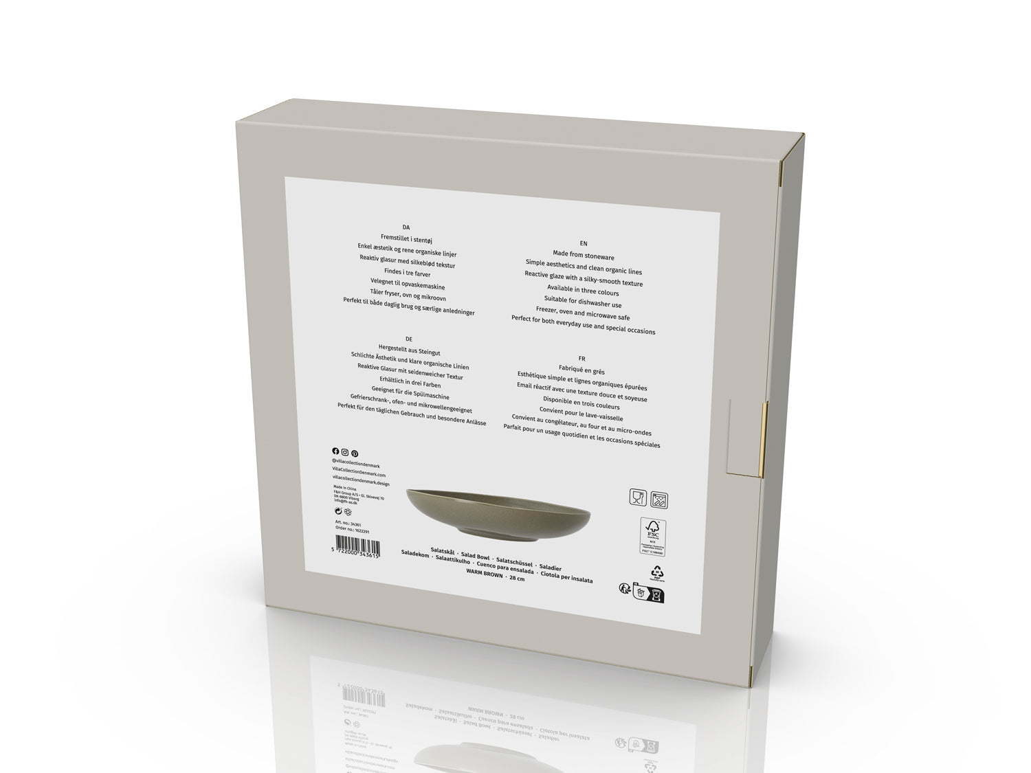 Saladier Shoku en Grès Marron chaud Villa Collection - Mathon - 4