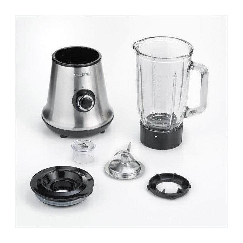 Sm3734 Blender, Recipient En Verre D1l Amovible, 2 Vitesses + Fonction Pulse, 22 000 Tours/min, Range Cable, Inox / Noir Severin - Mathon - 4