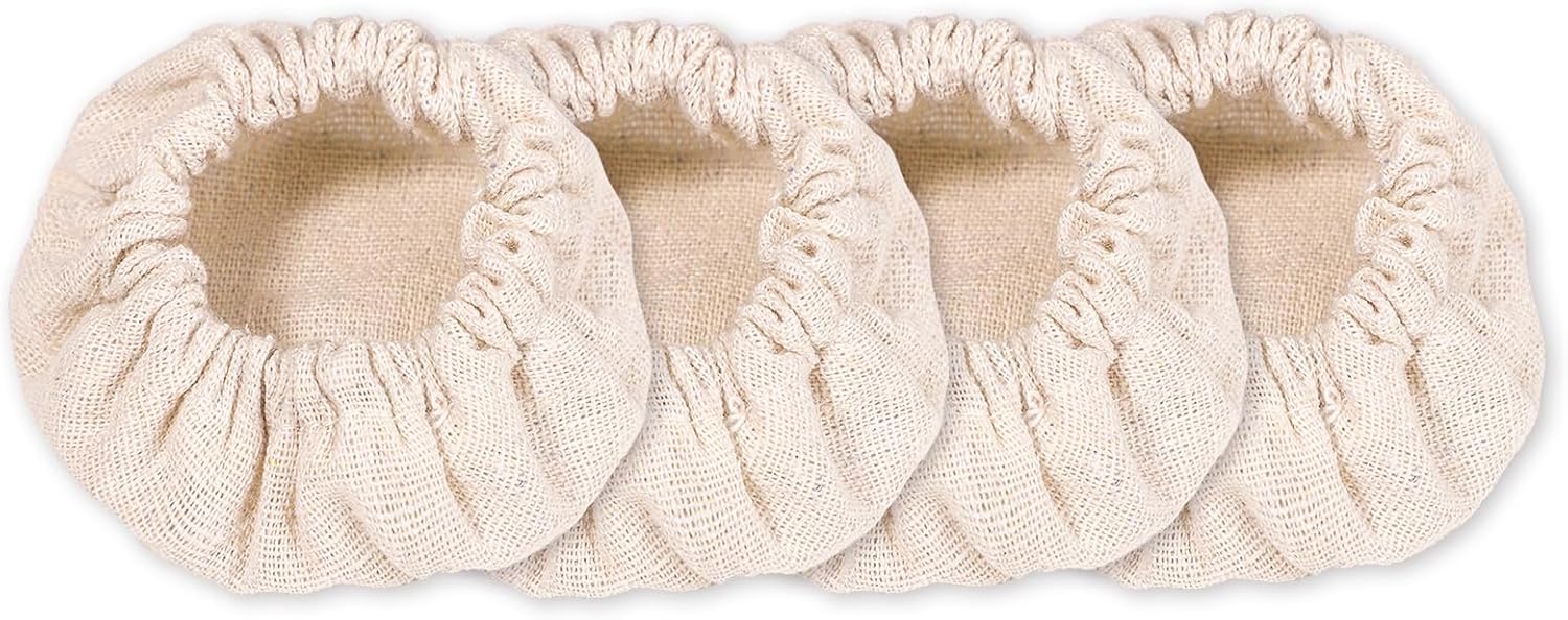 Couvercles en tissu réutilisables pour bocaux x4 Vendos85 - Mathon