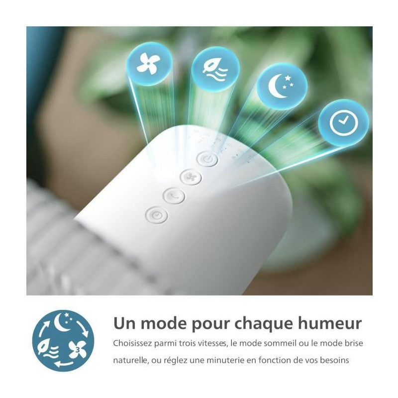 Ventilateur Sur Pied -   - Cx2550/00 - 2562 M3/ H - Blanc Philips - Mathon - 4