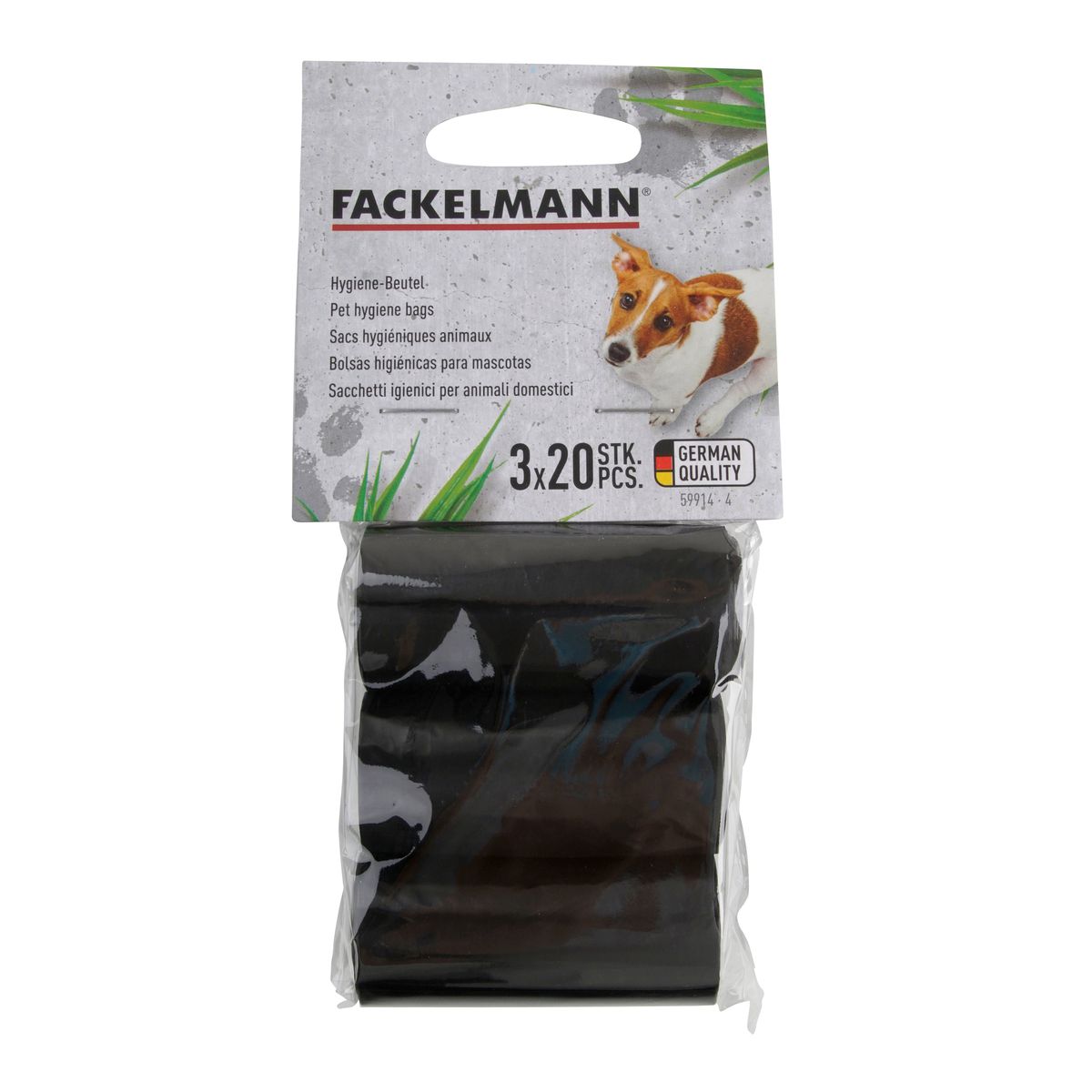Lot de 3 rouleaux de sacs pour crottes de chien Fackelmann Fackelmann - Mathon - 3