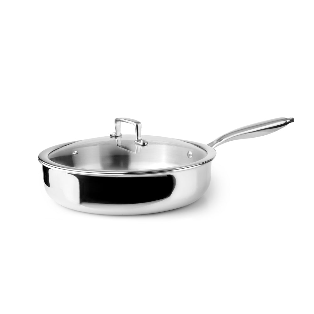 Sauteuse avec couvercle Triply Natural 28 cm Ibili - Mathon - 1
