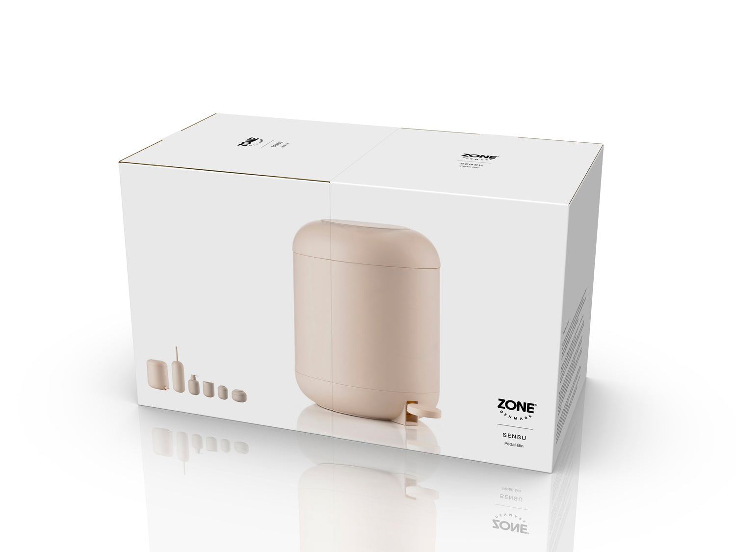 Poubelle à pédale Sensu en ABS Sable Zone Denmark - Mathon - 4