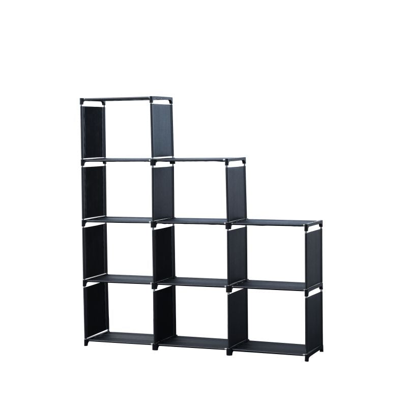 Etagère de rangement à 9 niveaux Noir Herzberg HG03663-BLK Herzberg - Mathon - 1