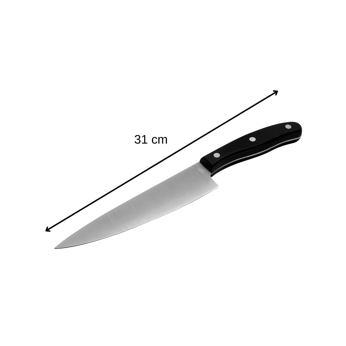 Ensemble de 3 couteaux de cuisine 20, 22 et 31 cm Nirosta - Mathon - 3