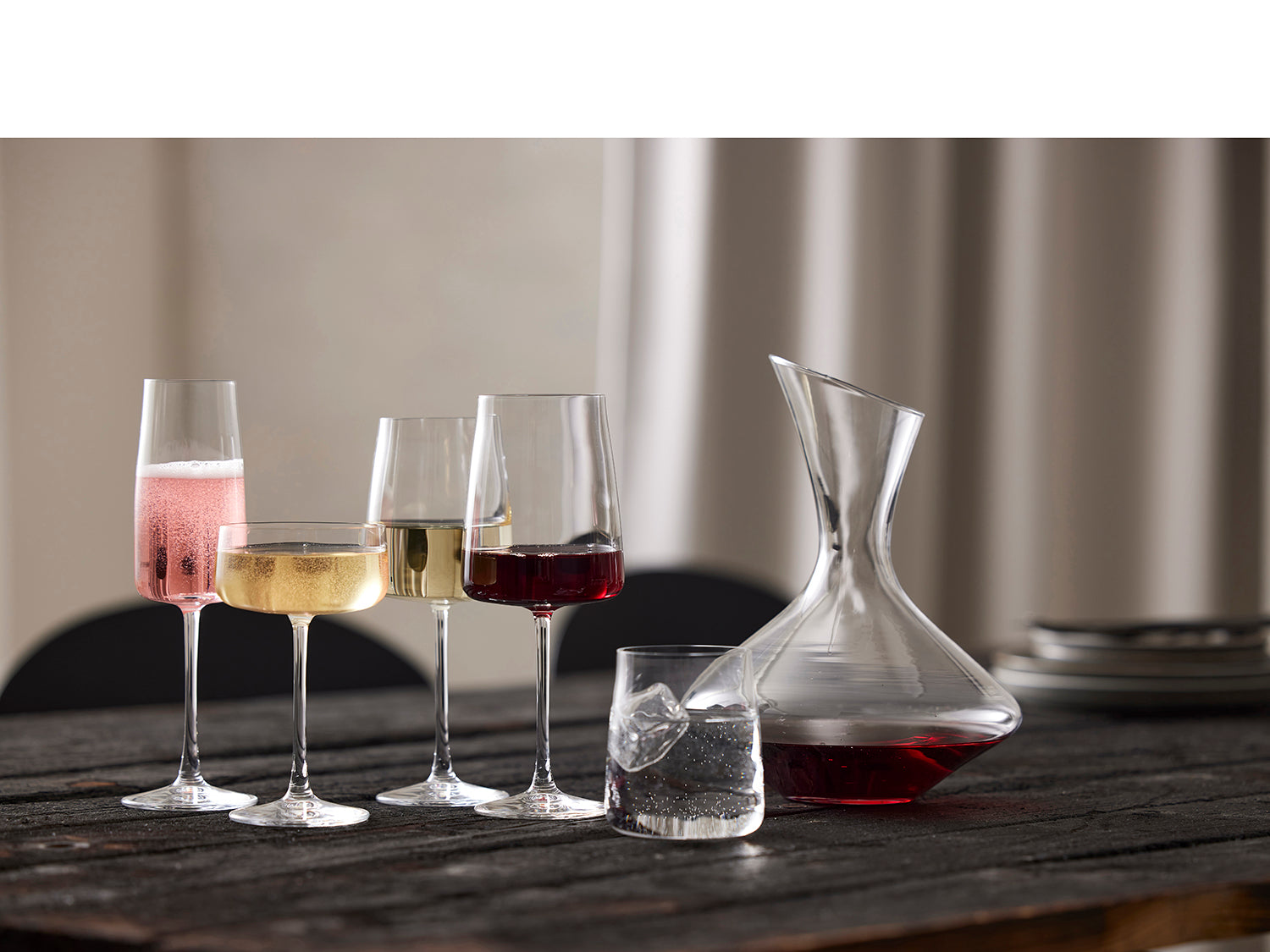 Set de 4 flûtes à champagne ZERO 30cl en cristal sans plomb Transparent Lyngby Glas - Mathon - 10