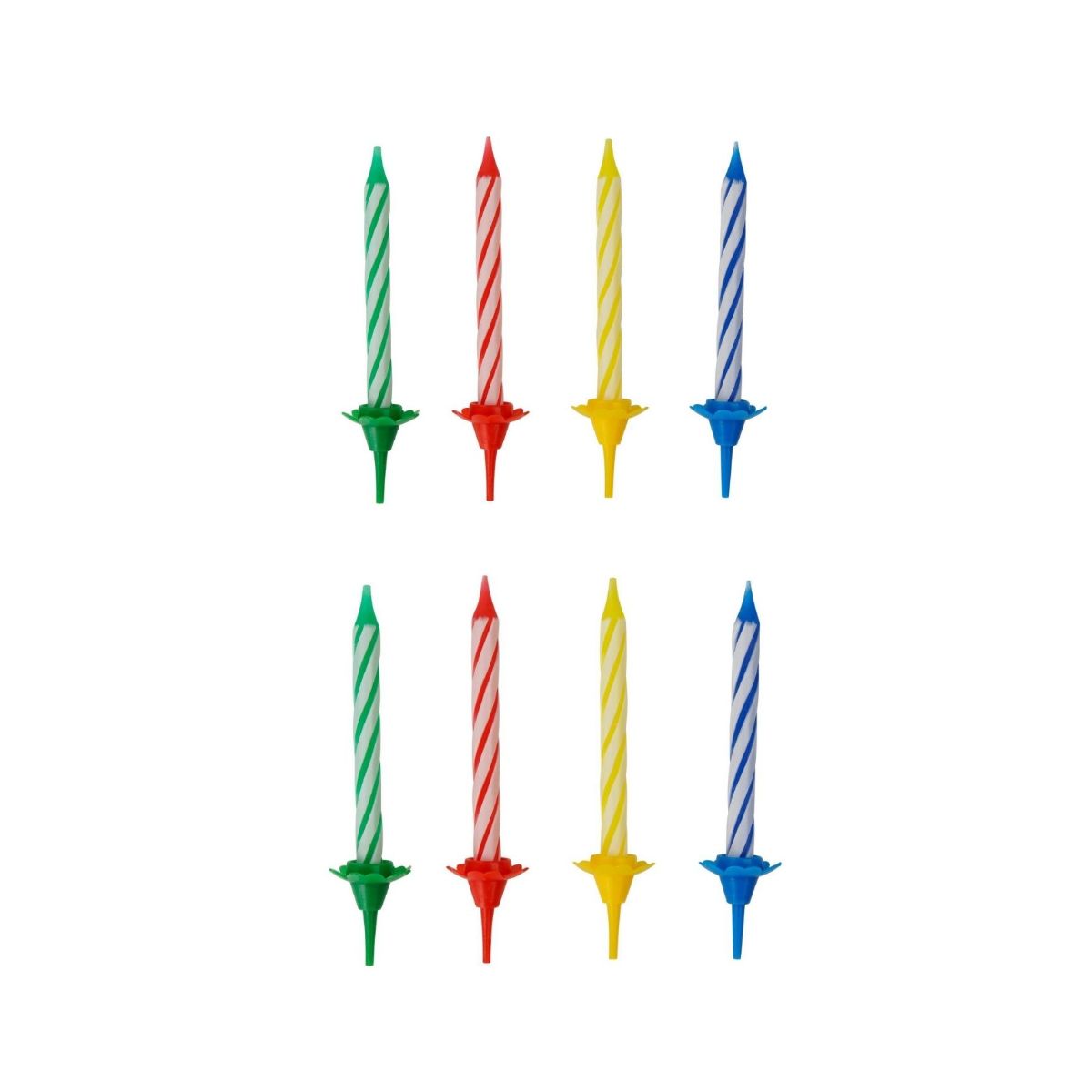 2 Lots de chacun 24 bougies d