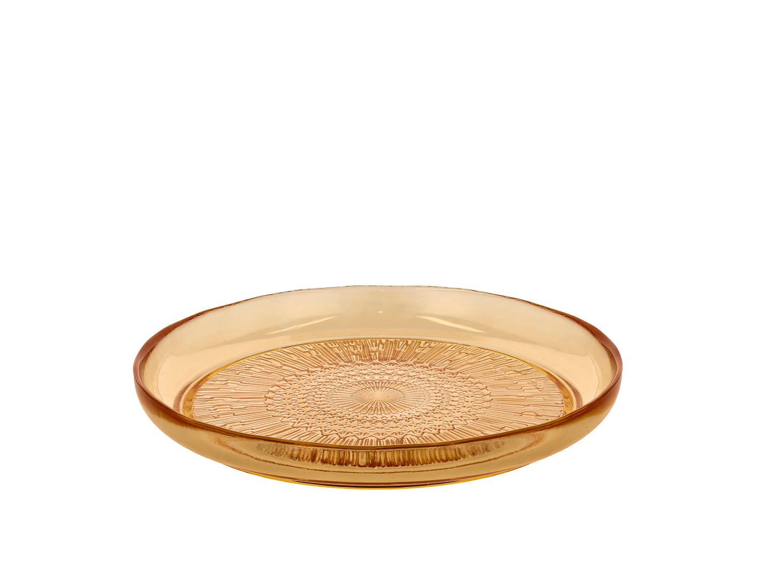 Assiette Kusintha en verre Ambre Bitz - Mathon - 1