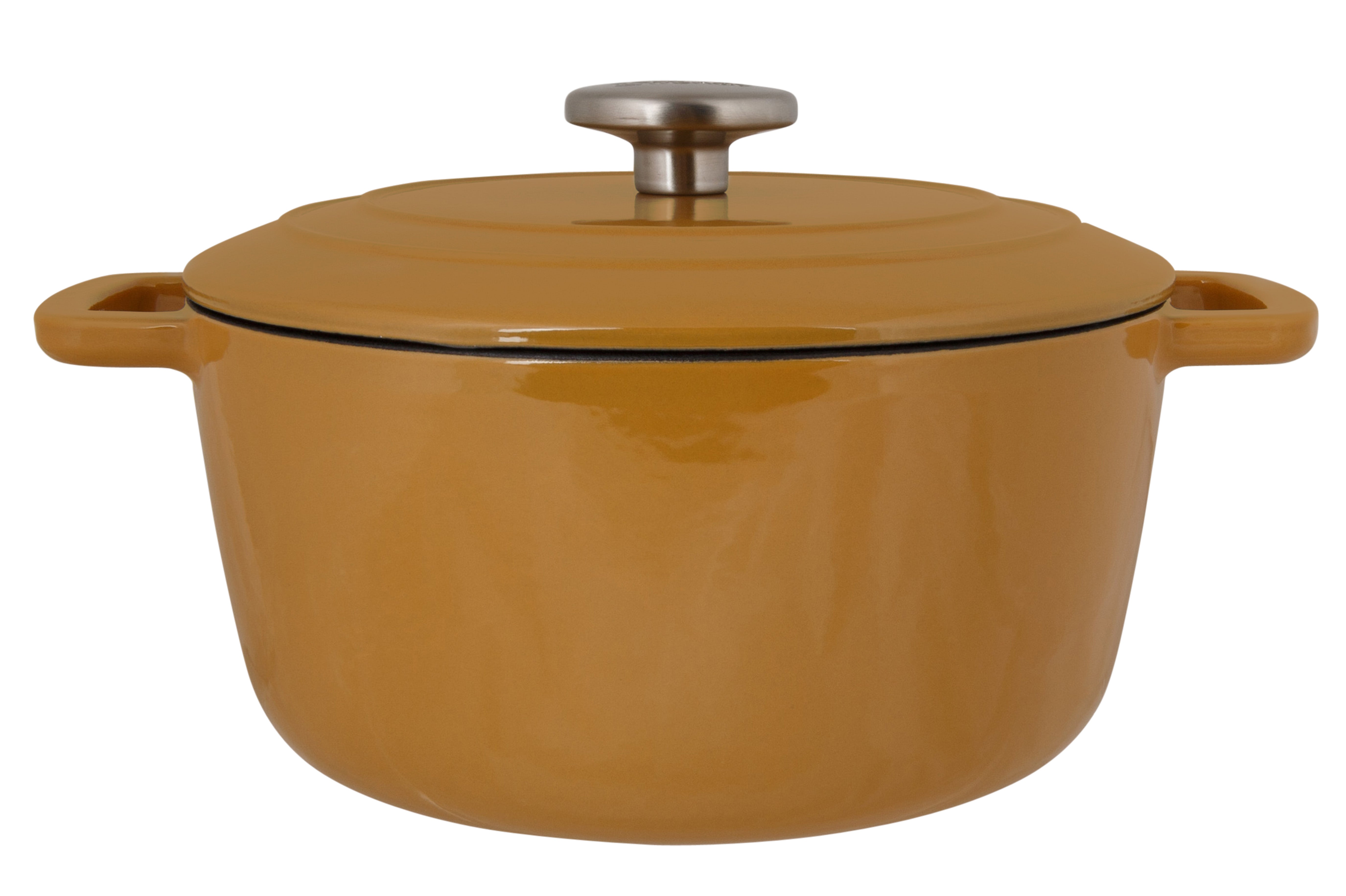 Cocotte en Fonte émaillée, FONTESTIC, Amber Gold, D24 cm Cosy & Trendy - Mathon - 1
