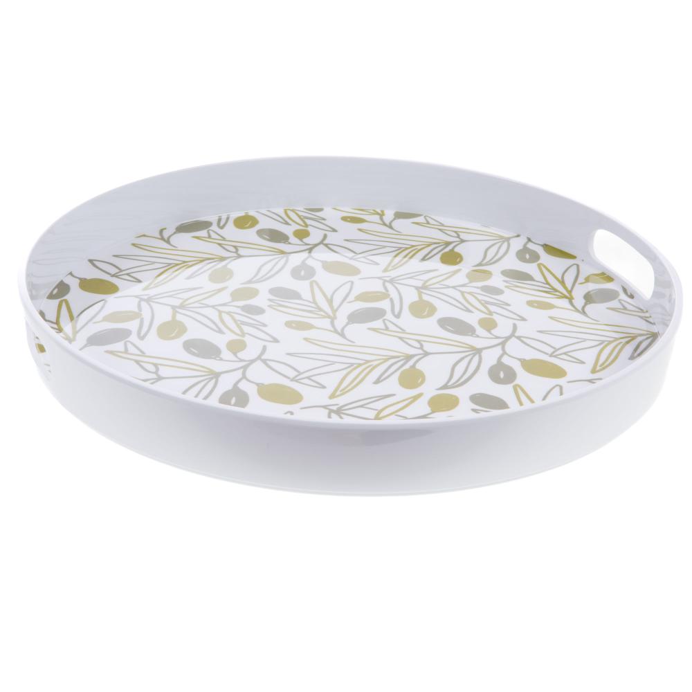 Plateau rond oliva 35 cm Amadeus - Mathon - 1