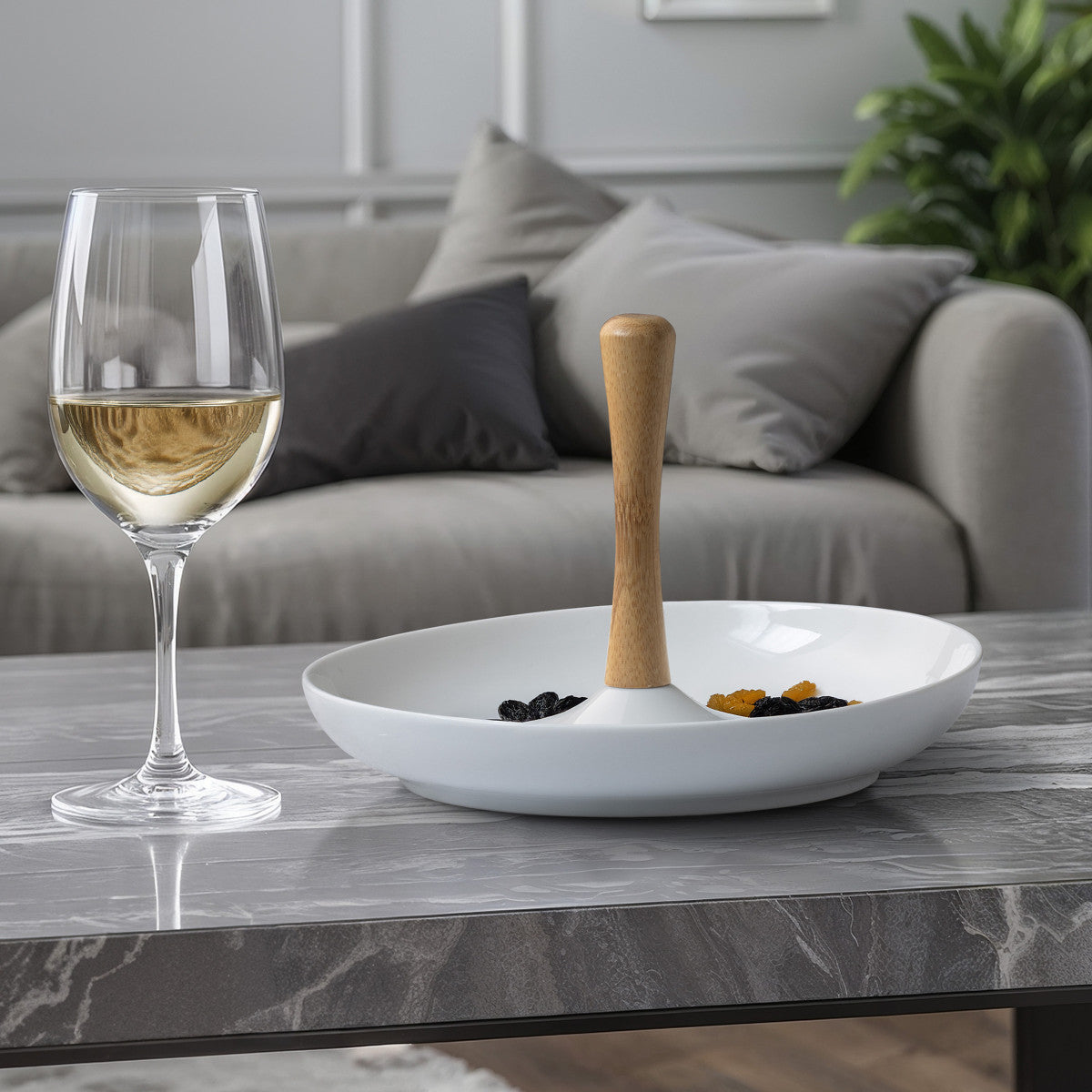 Tapas - Serviteur apéritif rond en céramique Médard de Noblat - Mathon - 2