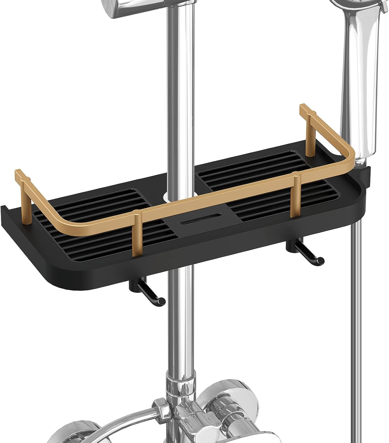 Support de douche direct à tige coulissante noir Vendos85 - Mathon