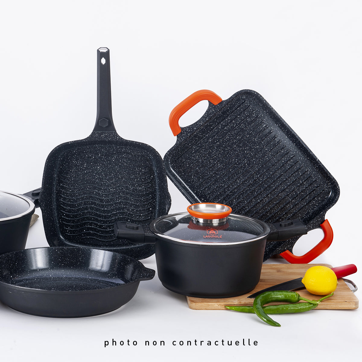 Plancha noir 45cm - "Alizée" Laguiole Cuisson - Mathon - 6