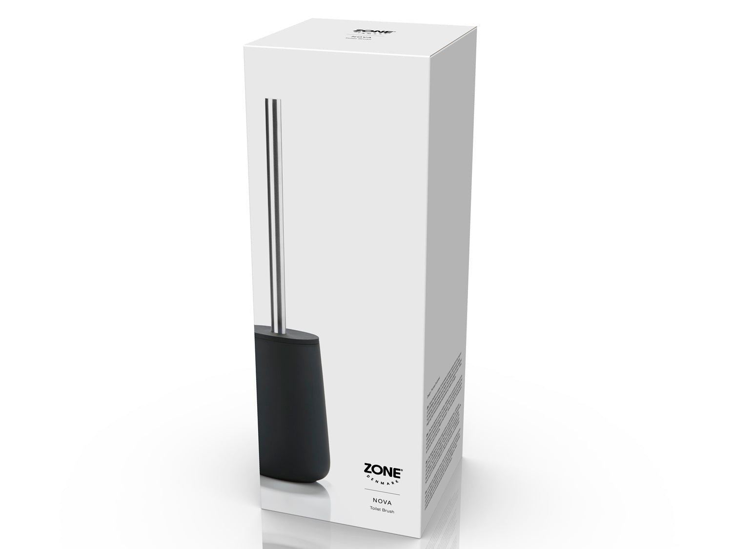 Brosse de toilette NOVA en porcelaine et acier Noir Zone Denmark - Mathon - 2