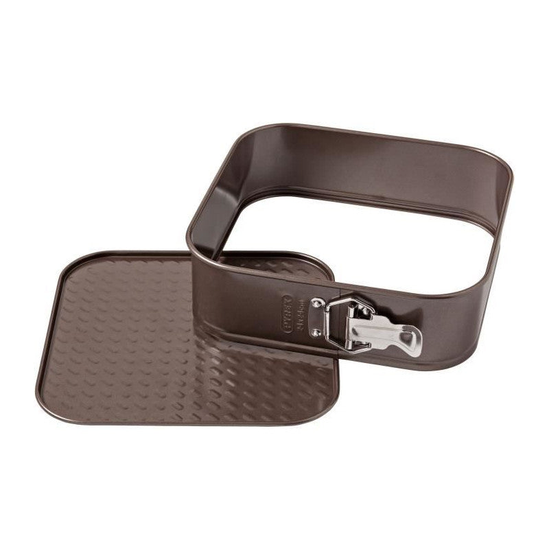 Moule A Charniere -   - 1452080 - Carré - En Acier Carbonne - Antiadhésif - 24 Cm Pyrex - Mathon - 1