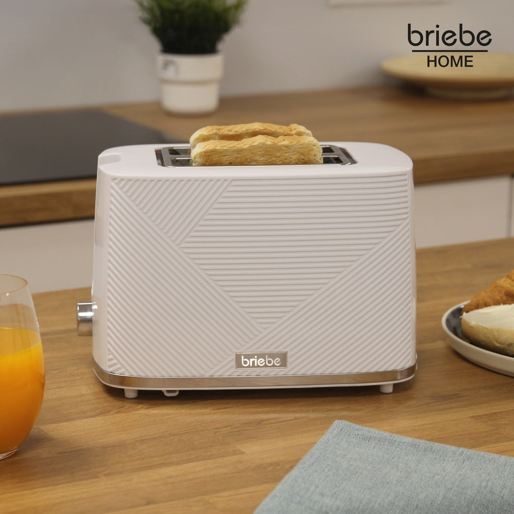 Elegance Ensemble Grille Pain 2 Fentes Bouilloire 1,7L Cafetière Filtre 10 Tasse  Blanc SKT1178WHT - Mathon - 2