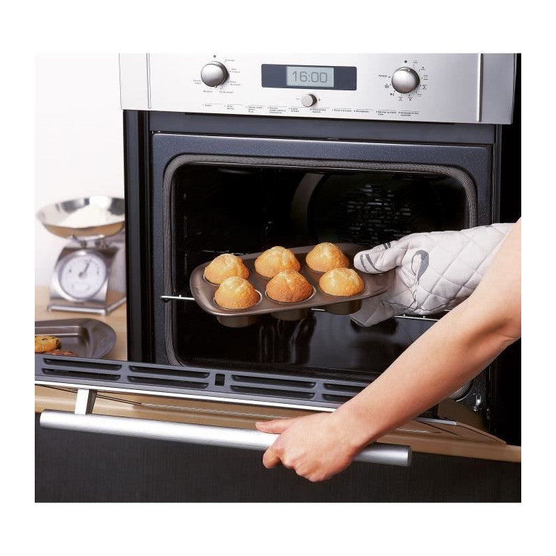 Moule A Muffin -   - 1452001 - Rond - Acier Carbone - Antiadhésif - 6 Cavités Pyrex - Mathon - 5