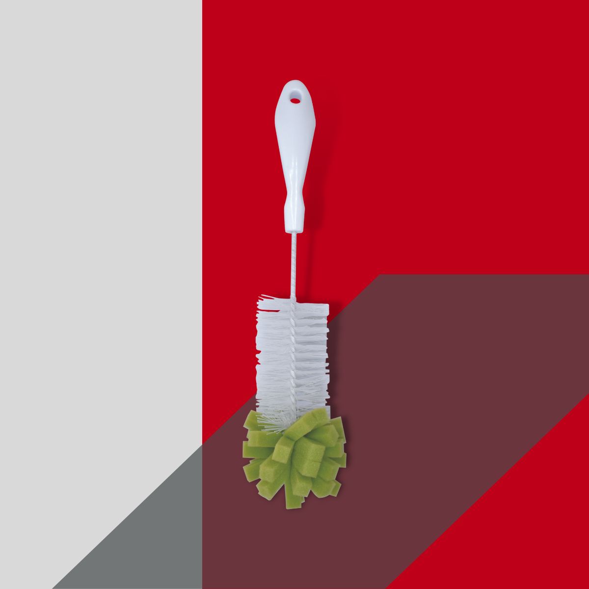 Goupillon pour bouteille avec embout éponge 30 cm  Tecno Fackelmann - Mathon - 2