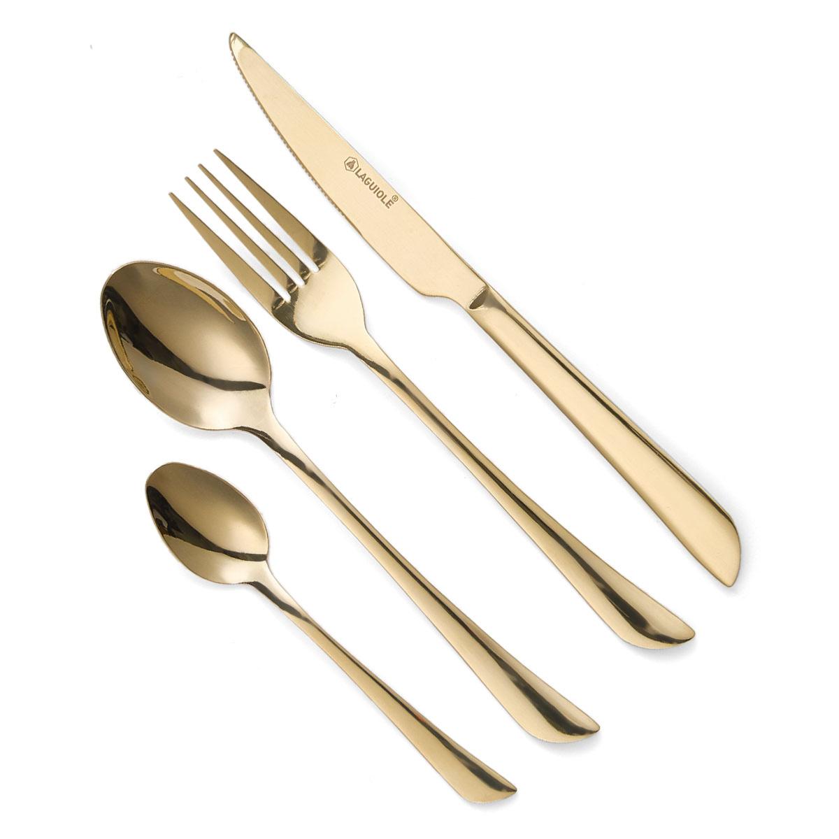 Ménagère 24 pièces - "Théa champagne" Laguiole Cuisson - Mathon - 2