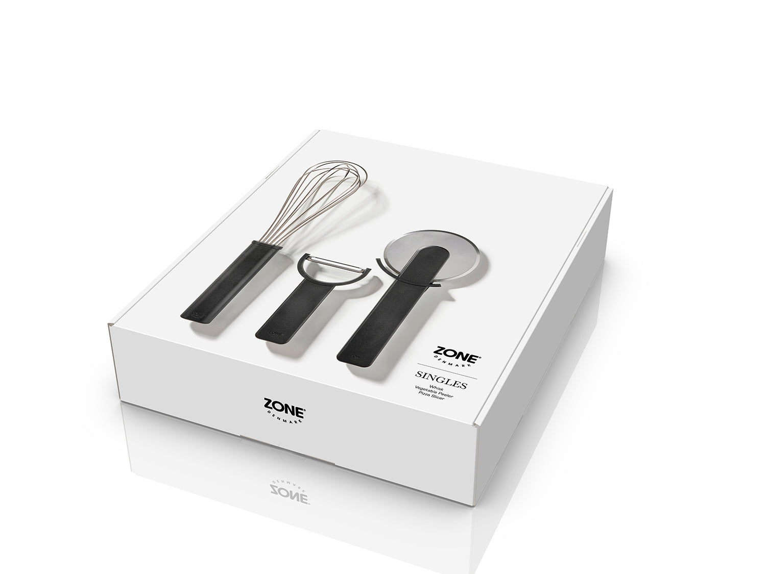 Ensemble de 3 ustensiles de cuisine SINGLES en polypropylène et acier inoxydable Noir Zone Denmark - Mathon - 2