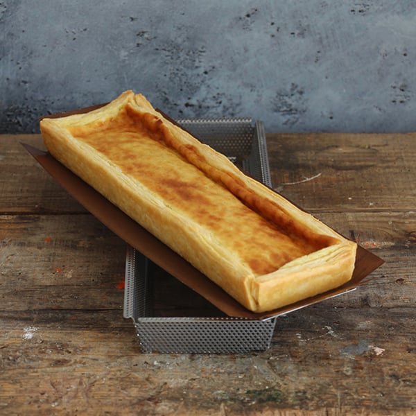 Moule rectangulaire amovible inox perforé 35 cm et feuille de cuisson antiadhésive De Buyer - Mathon - 3