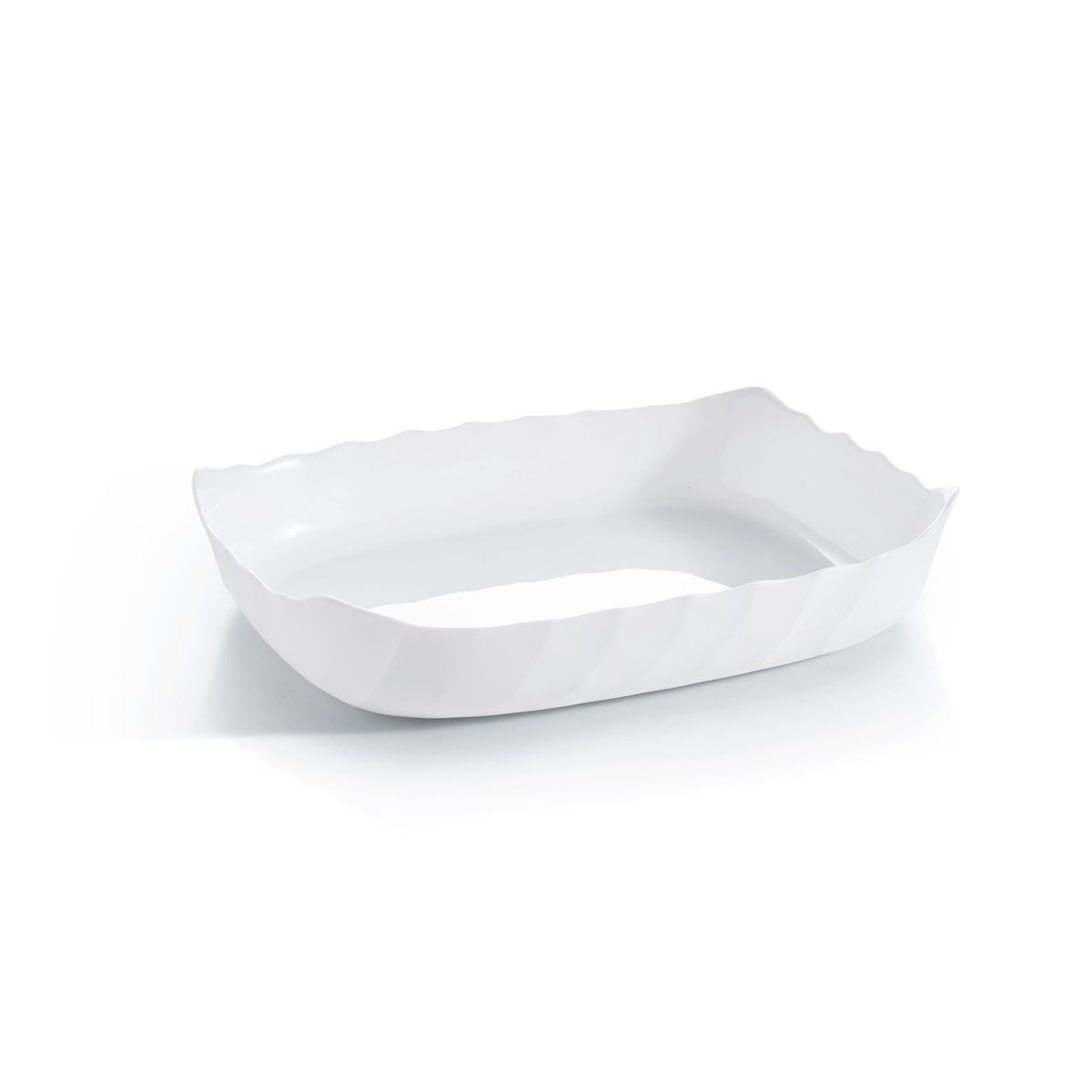 Plat de cuisson blanc 29 x 23 cm Smart Cuisine Trianon Luminarc - Mathon - 1