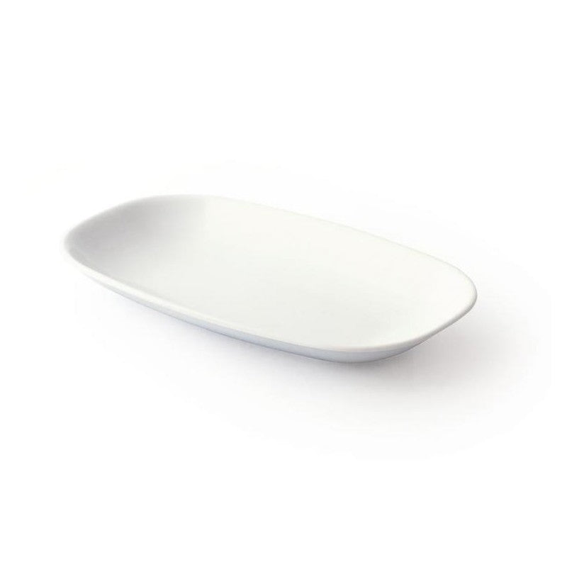 Lot de 4 raviers blancs, en mélamine, L.11*l.17.5*h.3.5 cm Plastorex - Mathon