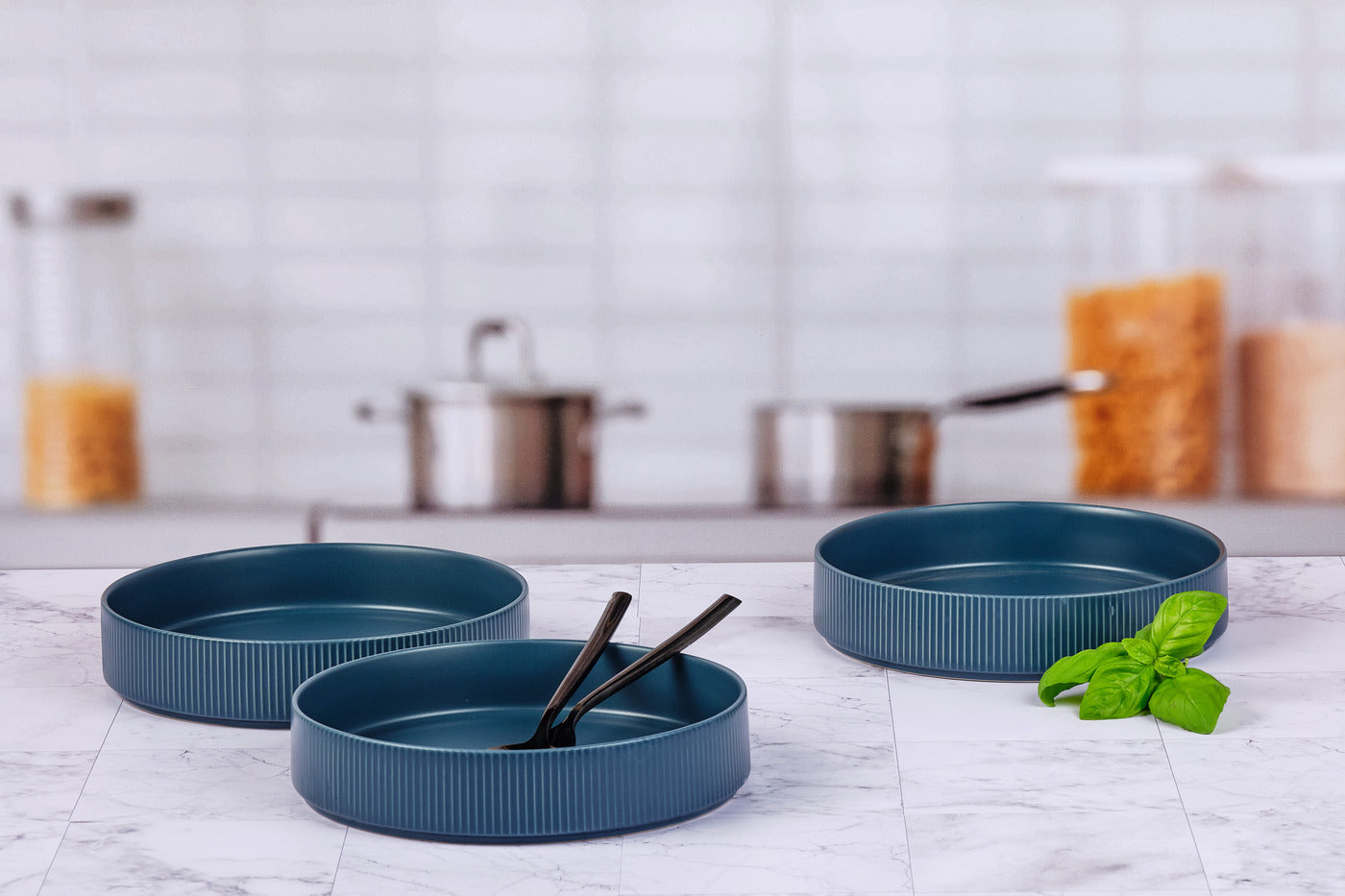 Assiette creuse SCANDI Ø21,5cm - 4 pièces - Marine Björn - Mathon - 2