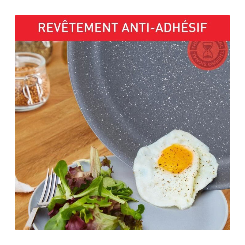 Ingenio Natural Force Wok 26 Cm, Induction, Antiadhésif, Empilable, Compatible Lave-vaisselle, Fabriqué En France L39677 Tefal - Mathon - 3