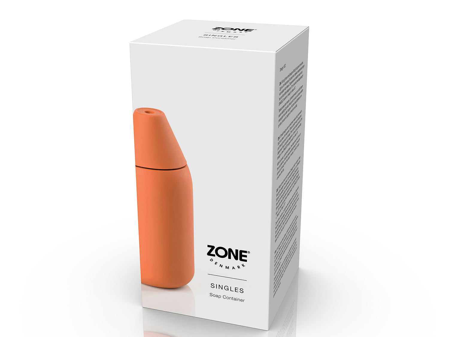 Distributeur de savon SINGLES en abs et silicone Abricot Zone Denmark - Mathon - 2