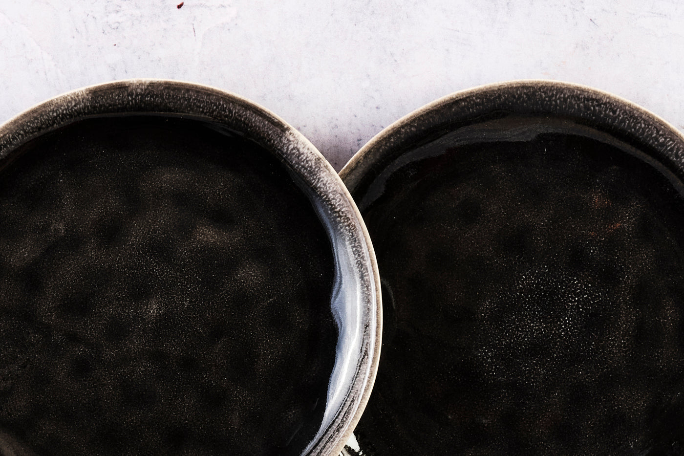 Lot de 6 assiettes à dessert en grès noir D21 Björn - Mathon - 5