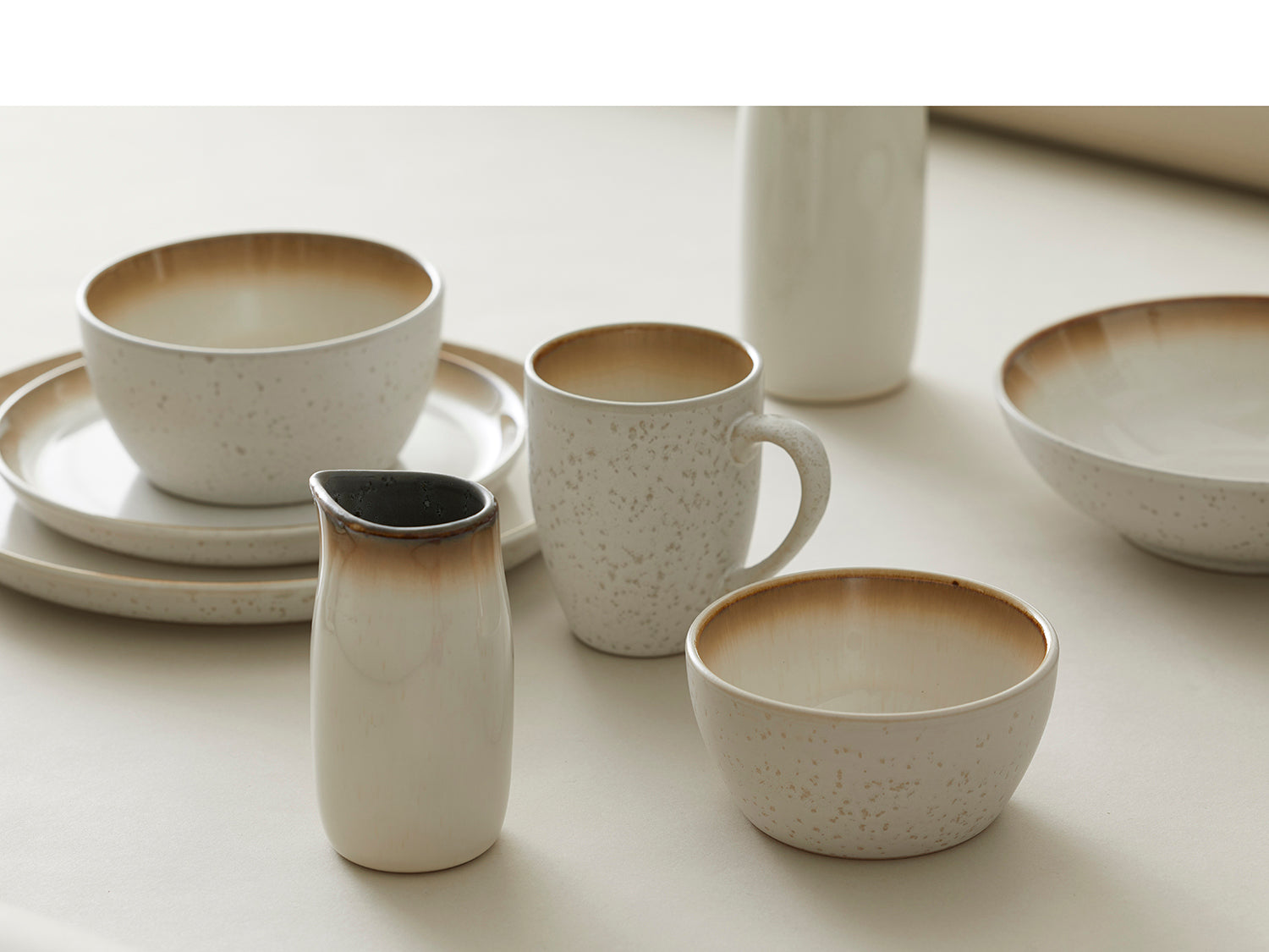 Bol GASTRO 12cm en grès émaillé Crème/Crème Bitz - Mathon - 6