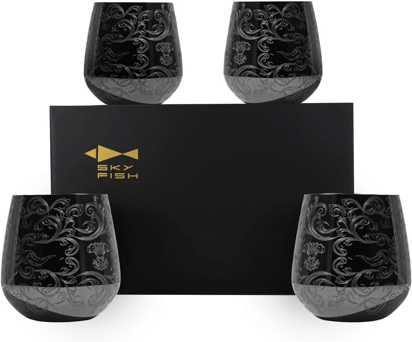 Verres à Vin en Acier Inoxydable Style Baroque Vendos85 - Mathon