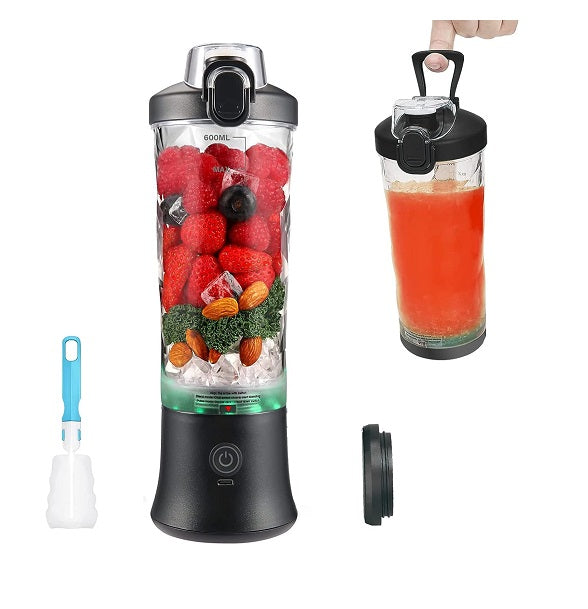 Blender électrique Smoothie 0,6L 240W avec USB-C rechargeable noir Vendos85 - Mathon