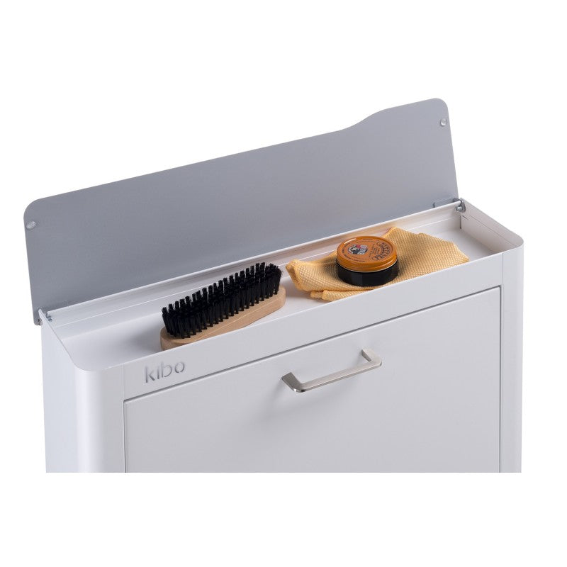 Meuble à chaussures KIBO 4 Compartiments, Blanc Don Hierro - Mathon - 7