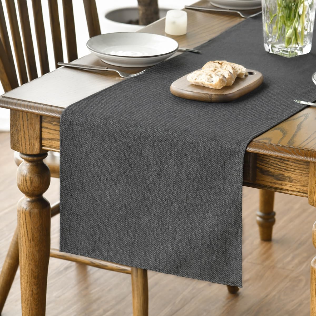 Chemin de Table Polyester Gris 40×100 cm Vendos85 - Mathon