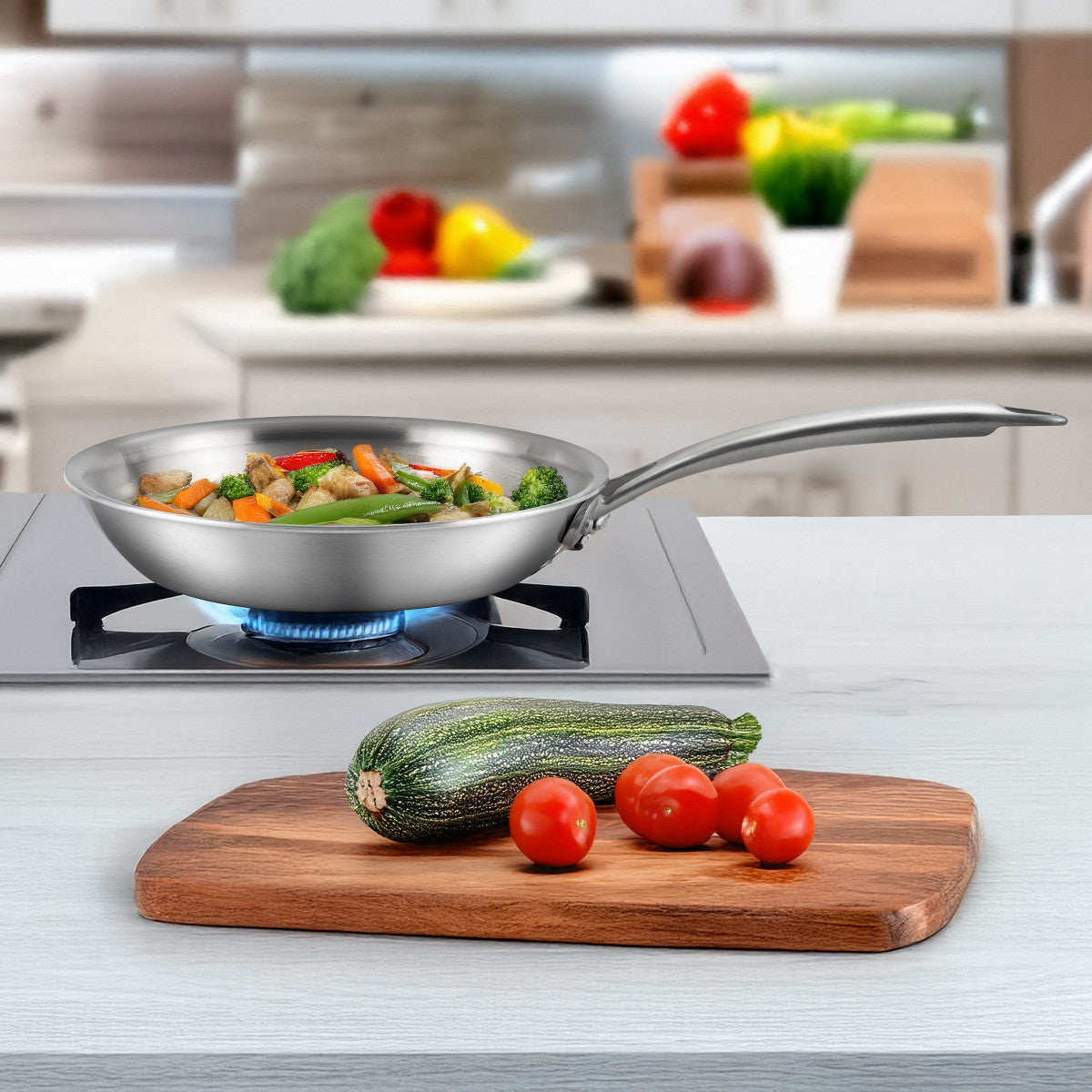 Gourmet - Poêle 20 cm inox triply Cuisinox - Mathon - 4